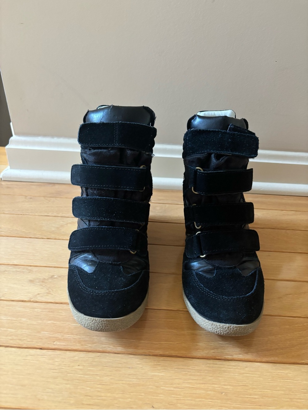 Steve Madden High Top Wedge Sneakers